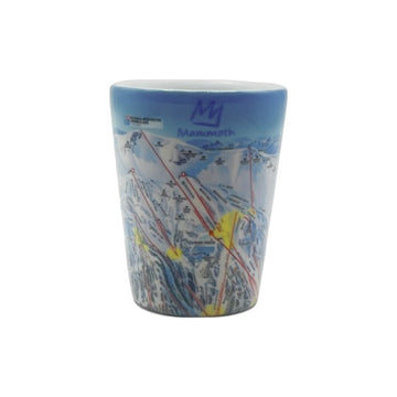 MAMMOTH TRAIL MAP SHOT GLASS