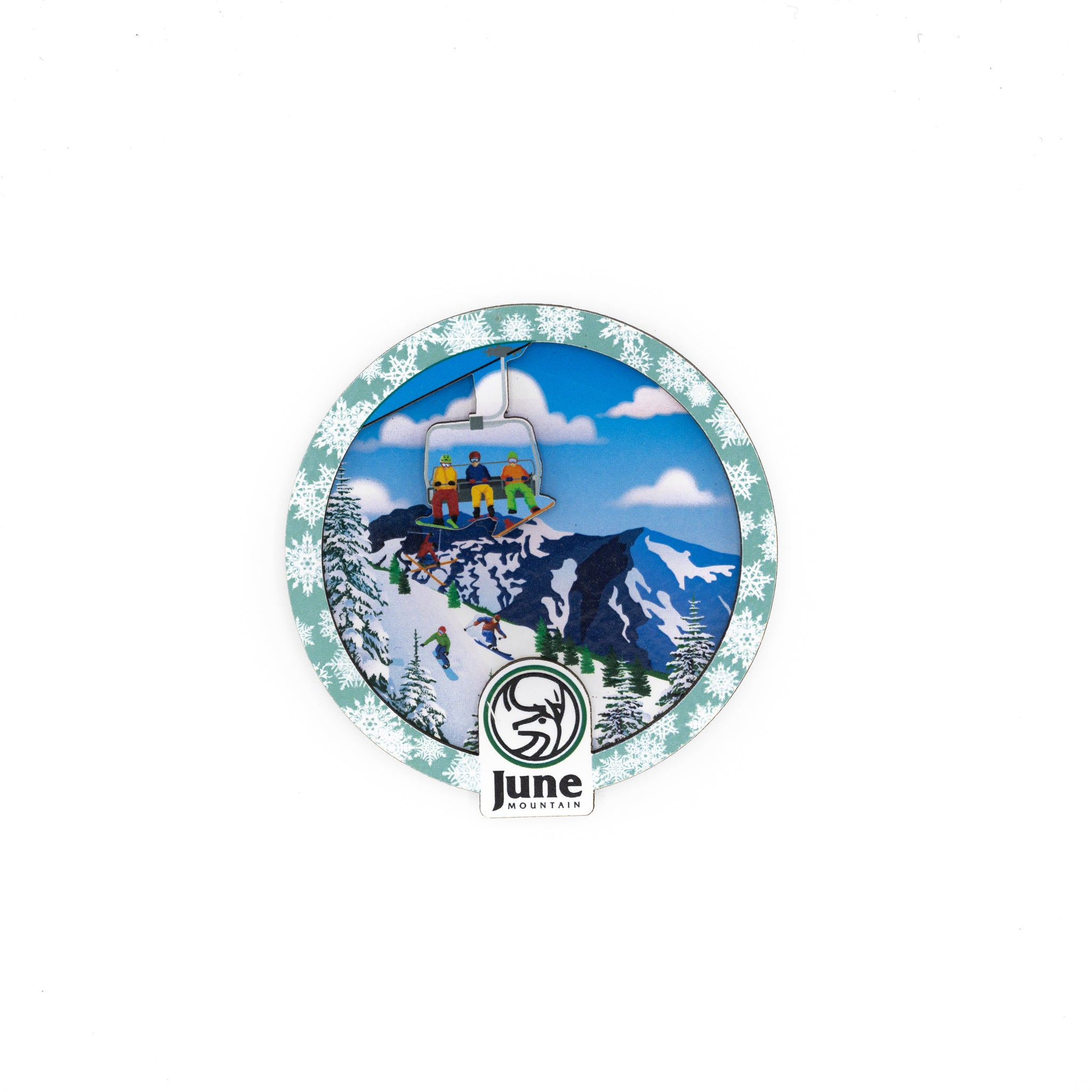 JUNE MOUNTAIN ROUND LIFT MAGNET
