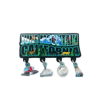 JUNE 4PC WOODEN DANGLE MAGNET