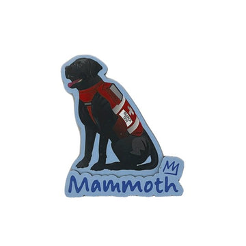 MAMMOTH SKI PATROL BLACK LAB MAGNET