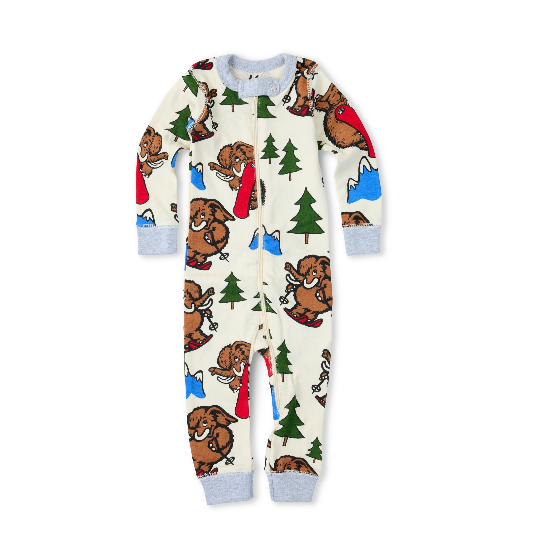 MM Baby Woolly Printed Long Sleeve Onesie - Mammoth Mountain