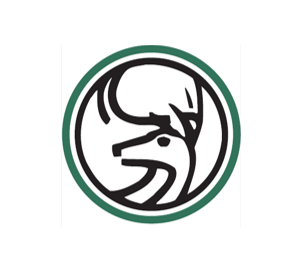 JUNE 2IN CIRCLE DEER STICKER