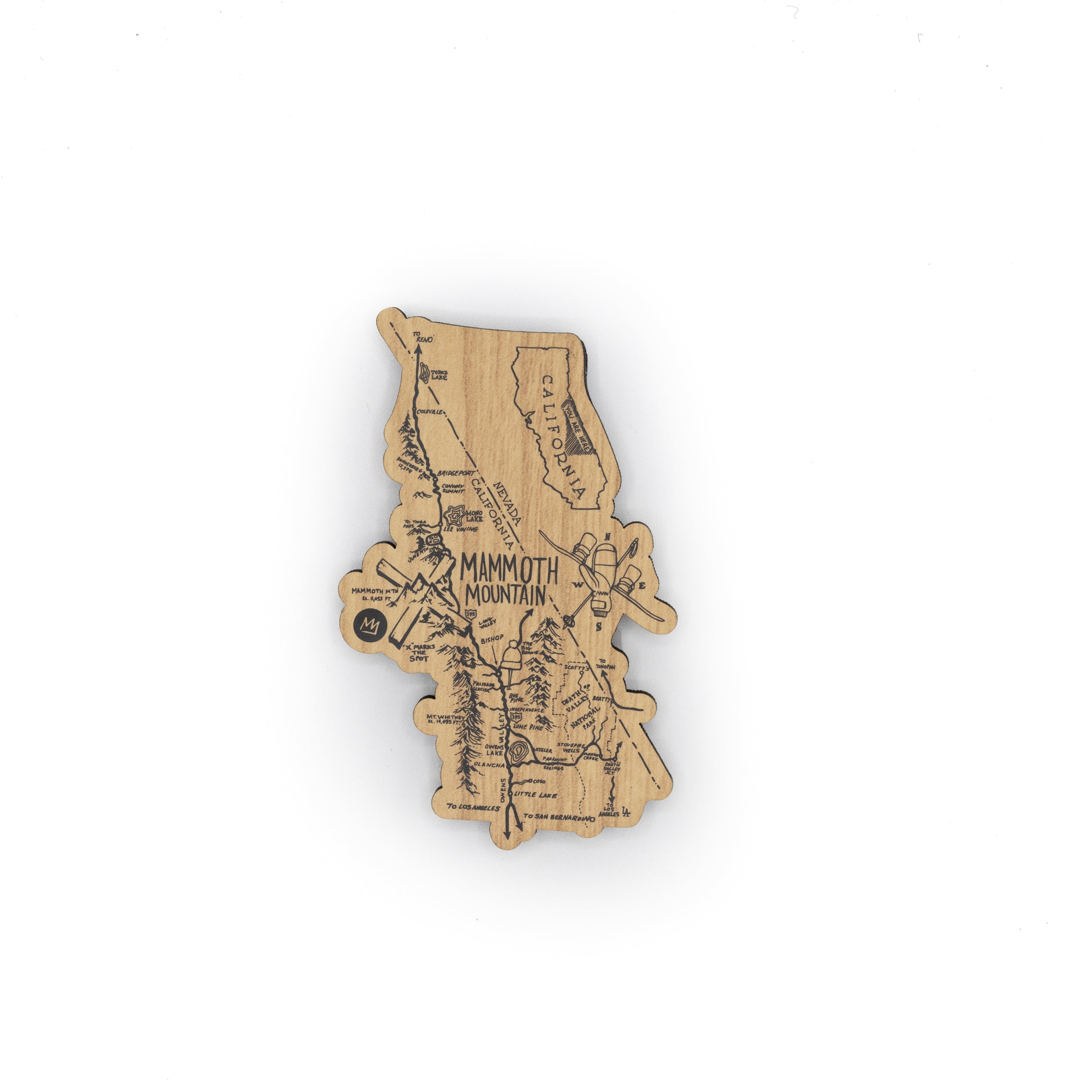 LANDMARK WOOD MAGNET