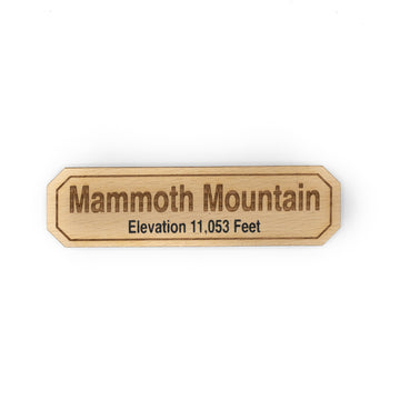 MAMMOTH TOP WOOD MAGNET