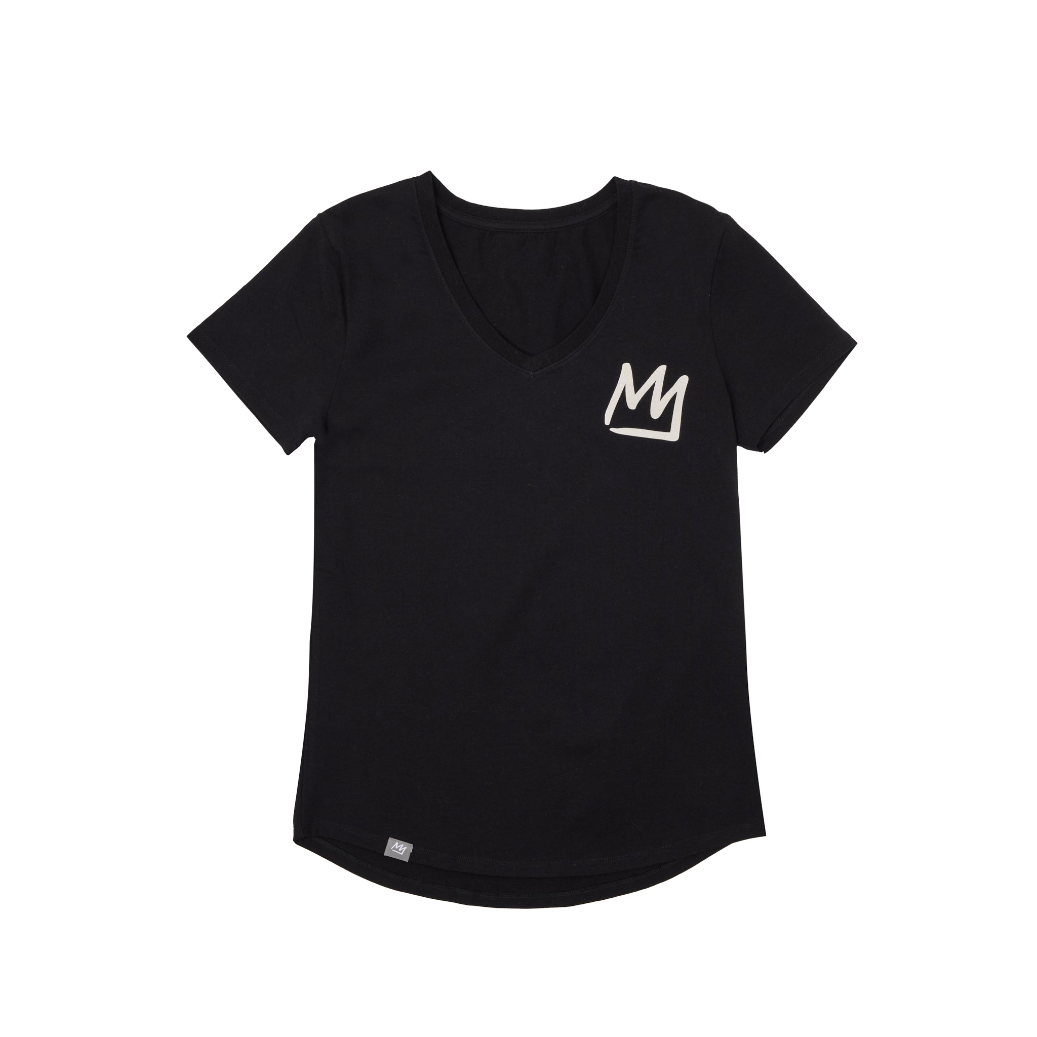 WOMENS CLASSIC CROWN V NECK SS TEE