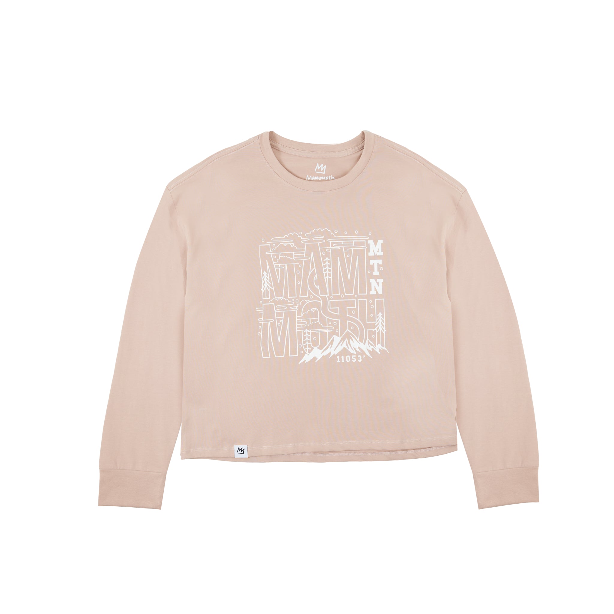 WOMENS BLOCKLETTER LS TEE