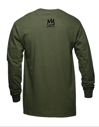 【ROMANTIC CROWN】22FW★ RECENT LOGO LONG SLEEVE Black Crown White Long Sleeve Shirt – KMJ WEAR