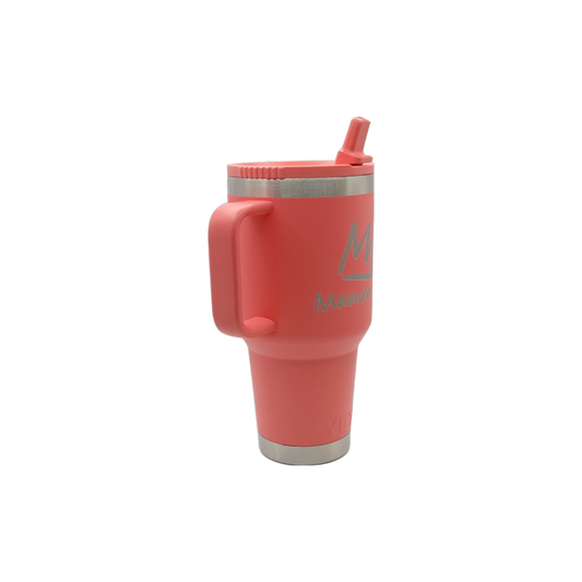 MAMMOTH CROWN YETI 30OZ TRAVEL MUG WITH STRAW