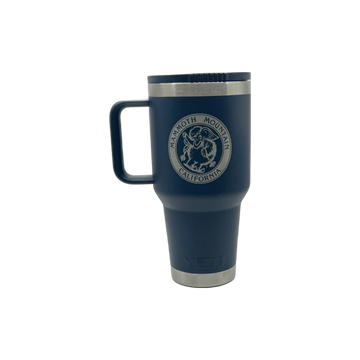 MAMMOTH SKI WOOLLY YETI 30OZ TRAVEL MUG WITH STRAW