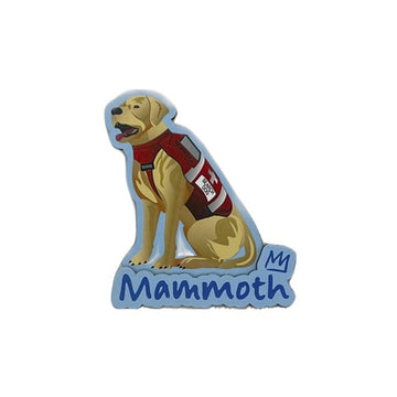 MAMMOTH SKI PATROL YELLOW LAB MAGNET