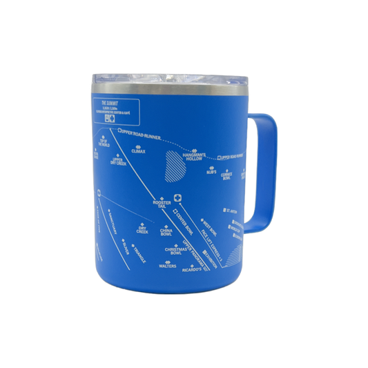 MAMMOTH TRAIL MAP LINE COFFEE TUMBLER