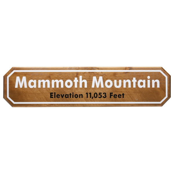 Mammoth Mountain Wooden Sign
