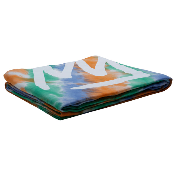 Tie Dye Crown Sweatshirt Blanket