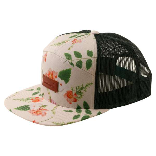 Mammoth Floral 7 Panel Trucker Hat