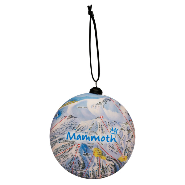 Mammoth Trail Map Ornament