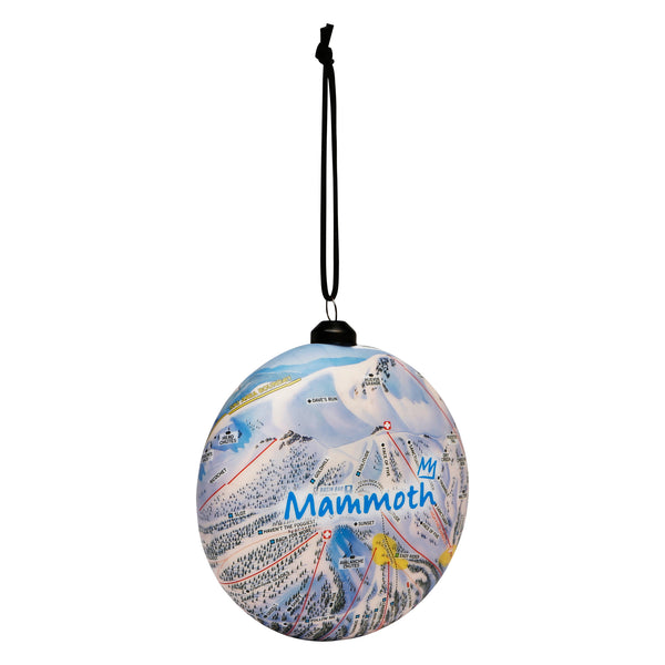 Mammoth Trail Map Ornament